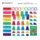 Magnetischer Konstruktionsbaukasten Bright Creative Pack 104 Teile Magnetischer Konstruktionsbaukasten Bright Creative Pack 104 Teile