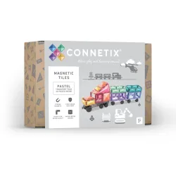 Magnetisches Konstruktionsset Pastel Transport Pack 50 Teile