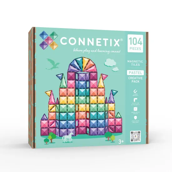 Magnetischer Konstruktionsbaukasten Pastel Creative Pack 104 Teile