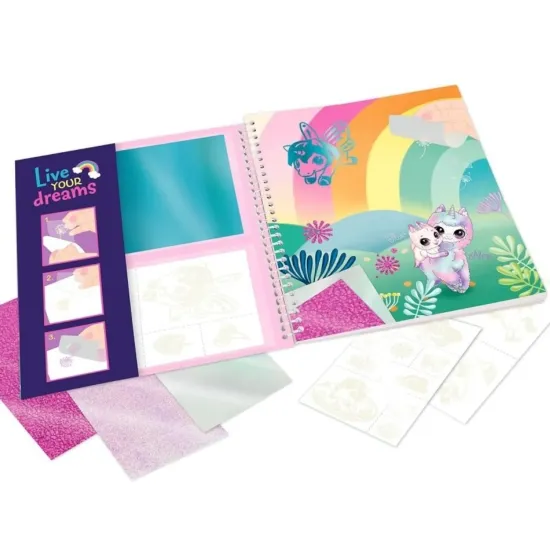 Malbuch Ylvi Stick & Shine Einhörner Depesche