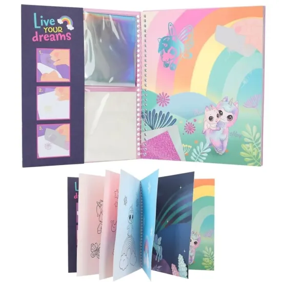 Malbuch Ylvi Stick & Shine Einhörner Depesche
