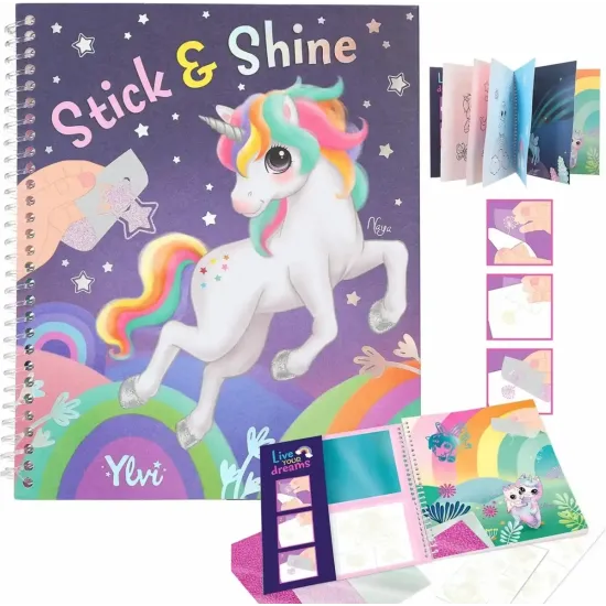 Malbuch Ylvi Stick & Shine Einhörner Depesche