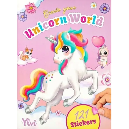 Stickerbuch Einhornwelt Ylvi mit 20 Seiten und 6 Sticker-Bögen