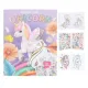 Kreativbuch mit Stickern Gestalte dein Einhorn Ylvi mit 13 Ausmalbildern