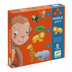 Erstes Safari-Tierpuzzle