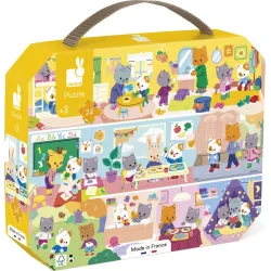 Puzzle im Koffer Mein Tag Katzen 24 Stück