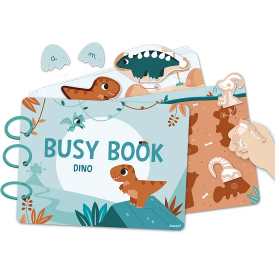 Interaktives Aktivitätsbuch Busy Book Dino