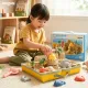 Jarmelo Kinetic Sand Set Deluxe – zwei Sandsäcke, 18 Modellierwerkzeuge und ein Laufstall