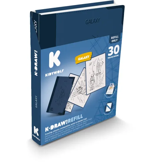 Nachfüllkarten Kidywolf Refill K-Draw Pad Galaxy Nachfüllkarten Kidywolf Refill K-Draw Pad Galaxy