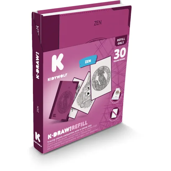 Nachfüllkarten Kidywolf Refill K-Draw Pad Zen