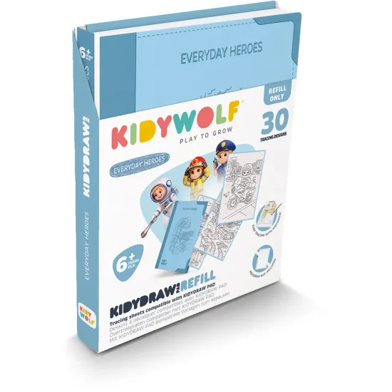 Nachfüllkarten Kidywolf Refill Kidydraw Pad Everyday heroes