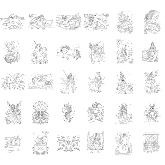 Nachfüllkarten Kidywolf Refill Kidydraw Pad Once upon a time (8+)