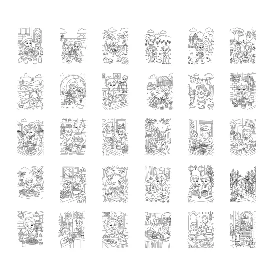 Beleuchtetes Zeichentablett Kidywolf Kidydraw Pad Food around the world Beleuchtetes Zeichentablett Kidywolf Kidydraw Pad Food around the world