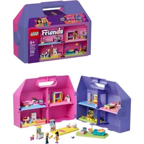LEGO Friends 42697 Kreativer Koffer und Puppenhaus