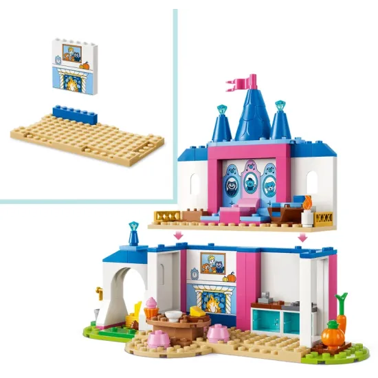 LEGO Disney 43283 Cinderellas Schloss mit Tieren