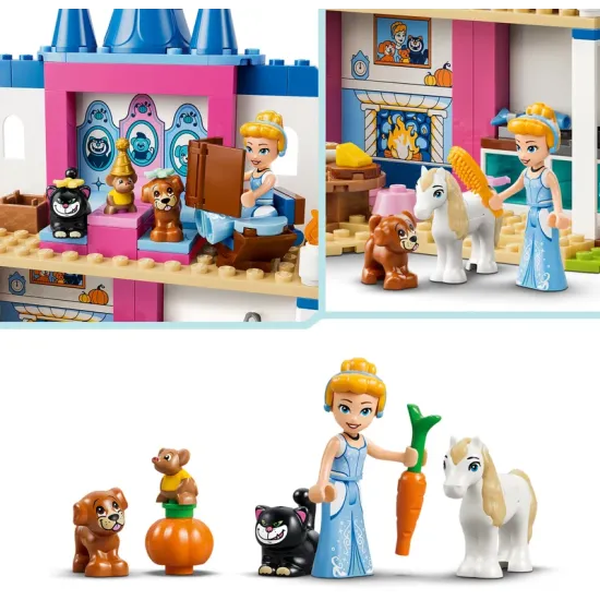 LEGO Disney 43283 Cinderellas Schloss mit Tieren