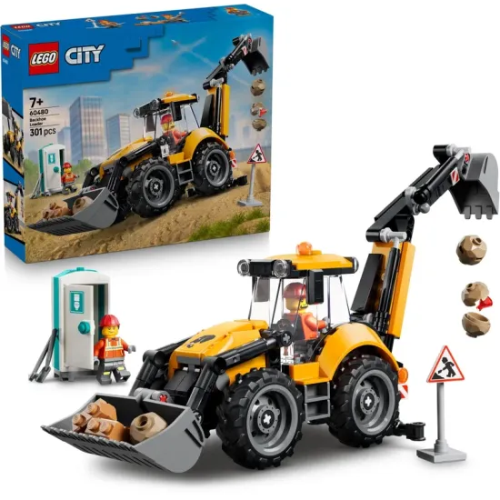 LEGO CITY 60480 Gelber Lader mit Bagger