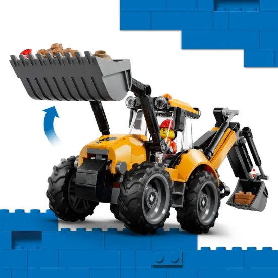 LEGO CITY 60480 Gelber Lader mit Bagger