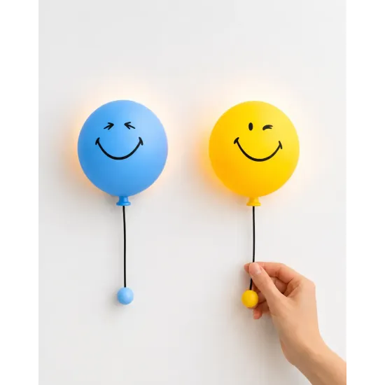 Kinder-Nachtlicht MOB Bubbly Light Smiley World blau Kinder-Nachtlicht MOB Bubbly Light Smiley World blau