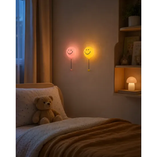 Kinder-Nachtlicht MOB Bubbly Light Smiley World rosa Kinder-Nachtlicht MOB Bubbly Light Smiley World rosa