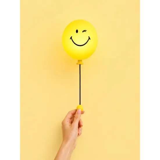 Kinder-Nachtlicht MOB Bubbly Light Smiley World gelb Kinder-Nachtlicht MOB Bubbly Light Smiley World gelb