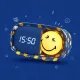 Kinderwecker mit Nachtlicht MOB Dreamy Clock Smiley blau Kinderwecker mit Nachtlicht MOB Dreamy Clock Smiley blau