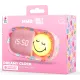 Kinderwecker mit Nachtlicht MOB Dreamy Clock Smiley rosa