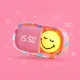 Kinderwecker mit Nachtlicht MOB Dreamy Clock Smiley rosa