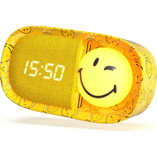 Kinderwecker mit Nachtlicht MOB Dreamy Clock Smiley gelb Kinderwecker mit Nachtlicht MOB Dreamy Clock Smiley gelb