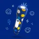 Kinder-Taschenlampe MOB Glowy Smiley Flashlight blau Kinder-Taschenlampe MOB Glowy Smiley Flashlight blau