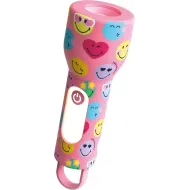 Kinder-Taschenlampe Glowy Smiley Flashlight Rosa