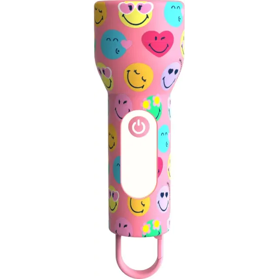 Kinder-Taschenlampe MOB Glowy Smiley Flashlight rosa