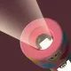 Kinder-Taschenlampe MOB Glowy Smiley Flashlight rosa