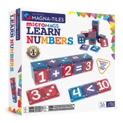 Magnetbaukasten microMAGS Learn Numbers 56 Teile