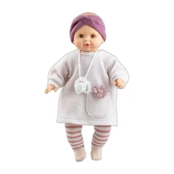 Babypuppe Sonia – im hellvioletten Kleid