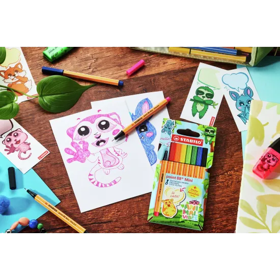 Fineliner Mini Animal Vibes 8 Stück