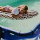 Pool mit Konstruktion Elegance Luxe Dark Blue White Tiles 260x160x65 cm