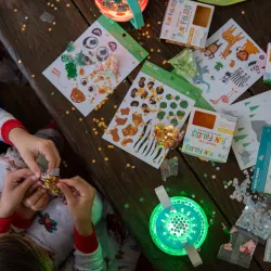 DIY-Set Sensorikflasche mit Zoo-Zubehör