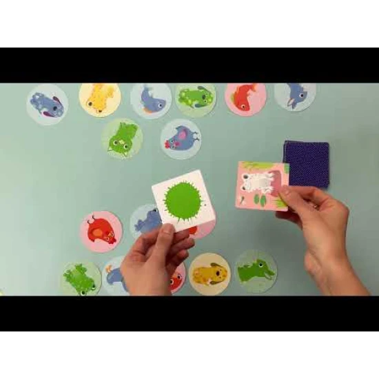 Interaktives Spiel für Kinder – Karten nach Tieren und Farben sortieren