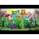 Dino World XL Magnet-Set mit Dinosauriern und Bäumen.