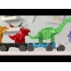 Set mit fünf Dinosaurierfiguren von MAGNA-TILES.