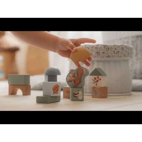 Forest Friends Würfel 50 Stück - Holzwürfel mit Waldmotiven