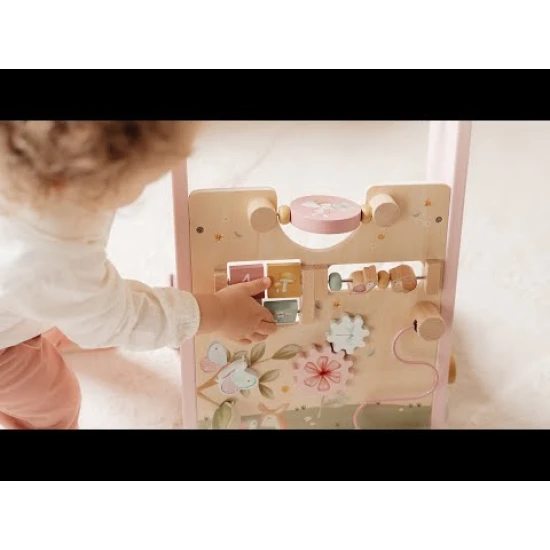 Lauflernwagen Fairy Garden: Lauflernwagen aus Holz für Kinder mit Aktivitäten