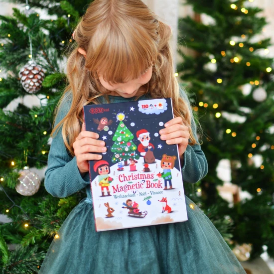 Magnetbuch mit Weihnachtsmotiven für Kinder