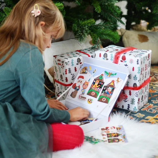 Magnetbuch mit Weihnachtsmotiven für Kinder