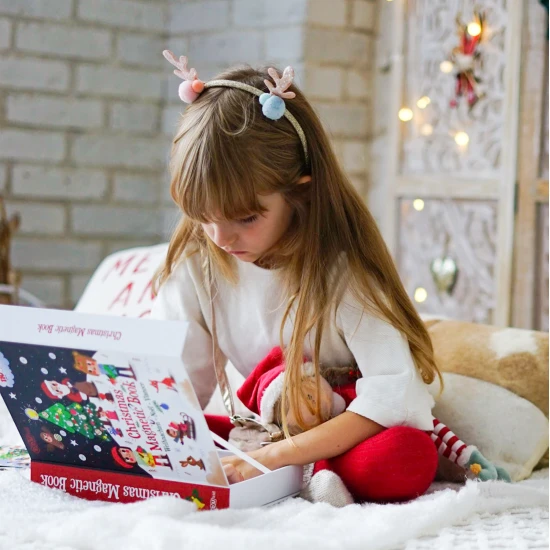 Magnetbuch mit Weihnachtsmotiven für Kinder