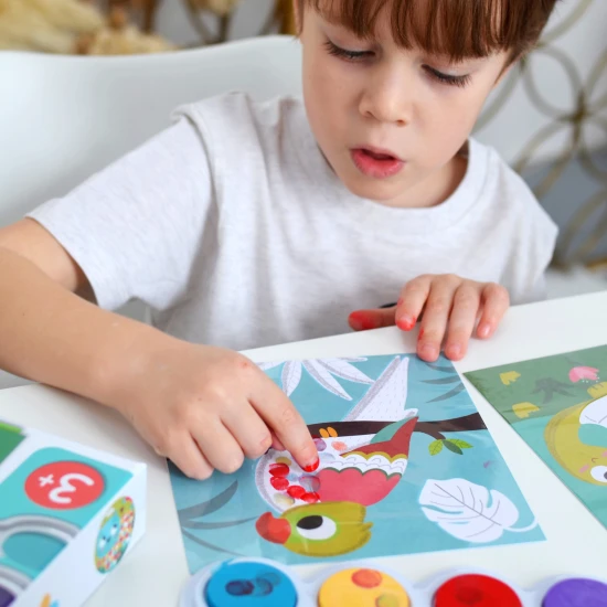 Fingermalerei Haustiere 3+