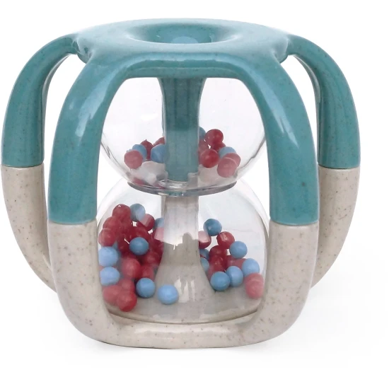 Bunte Rassel mit leichtem Griff und beweglichen Perlen für Kinder.