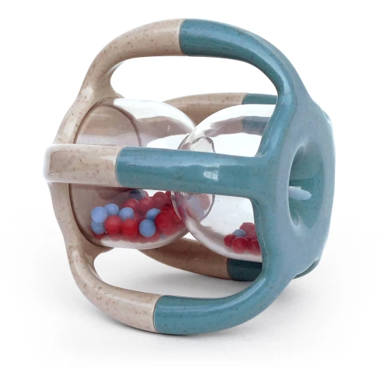 Bunte Rassel mit leichtem Griff und beweglichen Perlen für Kinder.