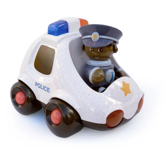 First Friends Polizeiauto – Interaktives Spielzeug mit beweglicher Polizeifigur für Kinder